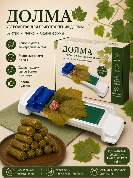 Dolma o‘rash moslamasi, dolma mashinkasi, golubsi o‘rash apparati, Do‘lma o‘rash apparati