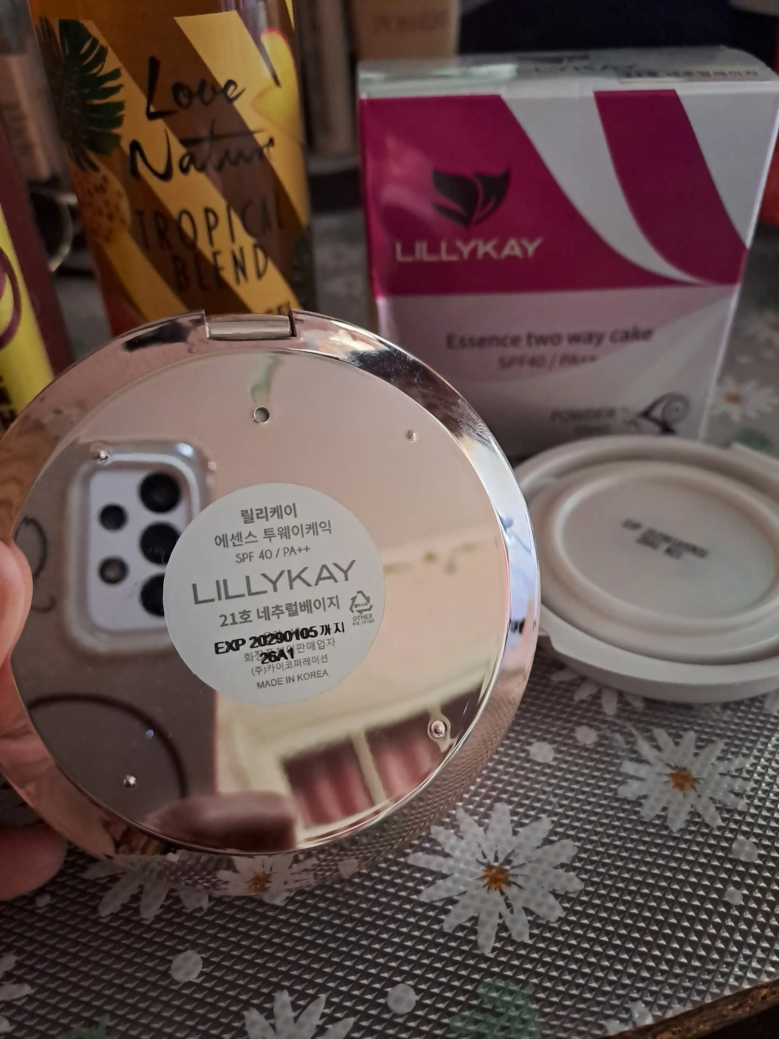 Lillykay Essence Two Way Cake SPF40 PA++ salyangoz mutsinli kompakt pudra