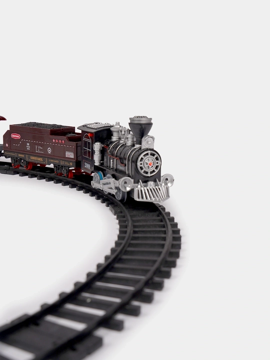 Classical Train o‘yin paketi - lokomotiv, yorug‘lik va tovushli temir yo‘l