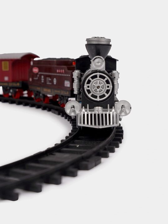 Classical Train o‘yin paketi - lokomotiv, yorug‘lik va tovushli temir yo‘l