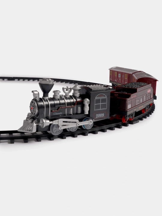 Classical Train o‘yin paketi - lokomotiv, yorug‘lik va tovushli temir yo‘l