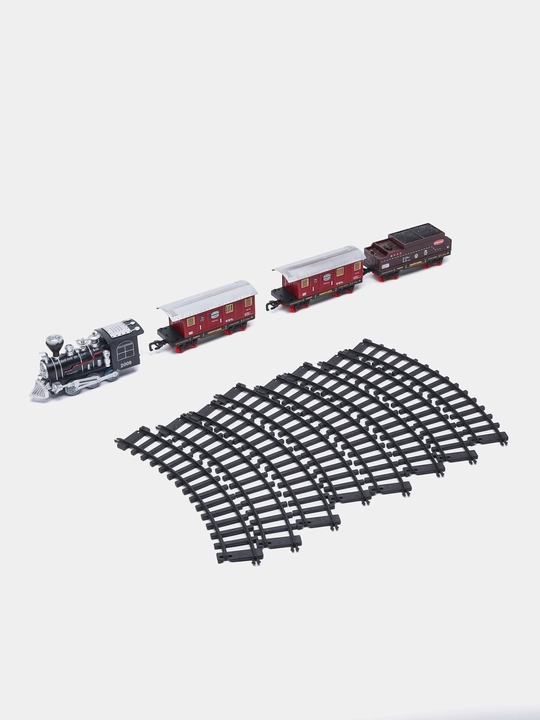 Classical Train o‘yin paketi - lokomotiv, yorug‘lik va tovushli temir yo‘l
