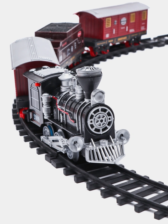 Classical Train o‘yin paketi - lokomotiv, yorug‘lik va tovushli temir yo‘l