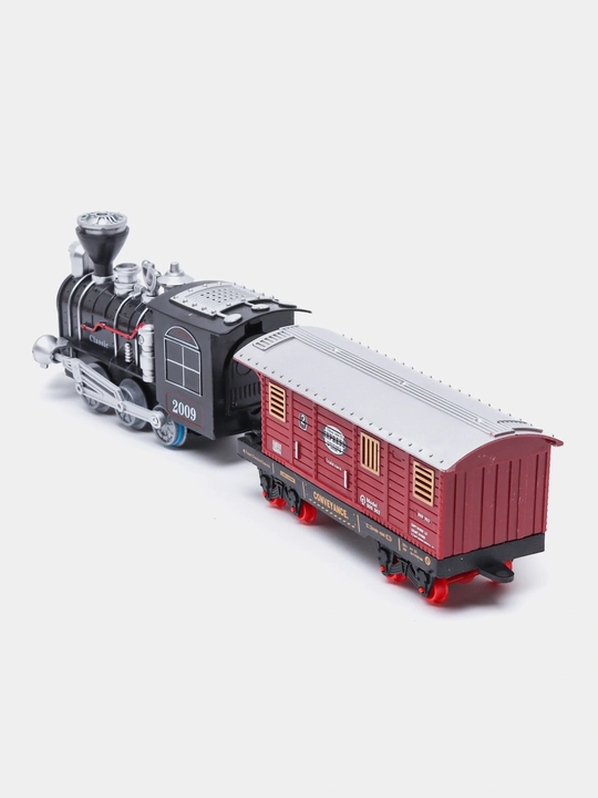 Classical Train o‘yin paketi - lokomotiv, yorug‘lik va tovushli temir yo‘l
