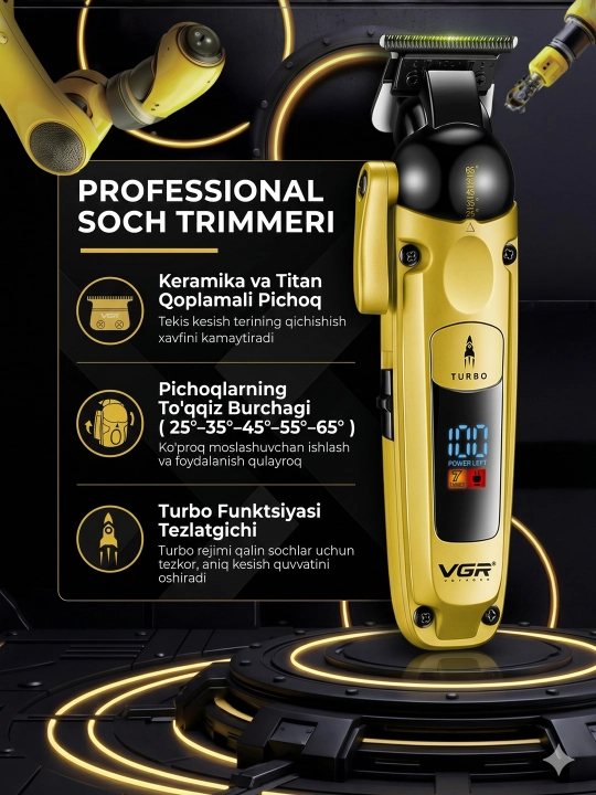 Soch oladigan mashinka VGR V-674 V-274 professional trimmer, turbo vgr - 