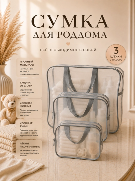 Набор сумки для родильного дома 3 шт., родильная сумка, сумка для матери
