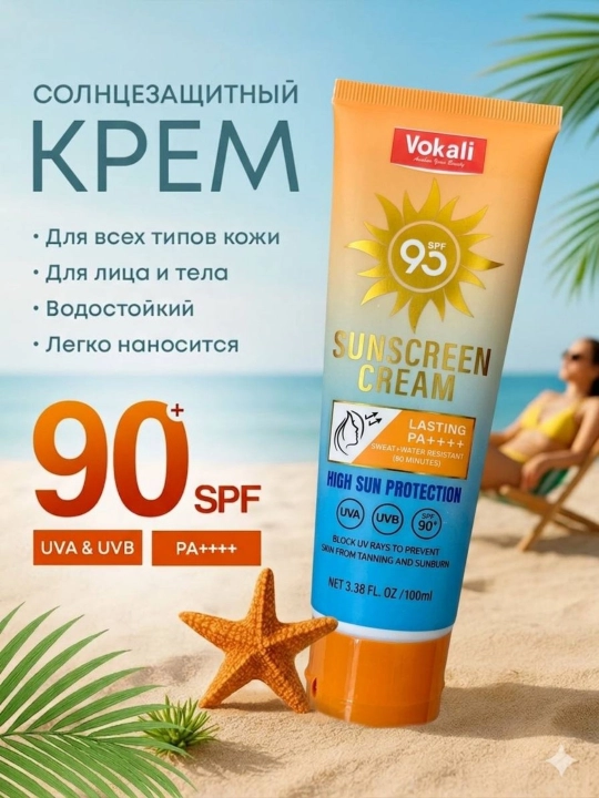 Солнцезащитный крем SPF 85+ / SPF 90+ PA++++ для лица и тела