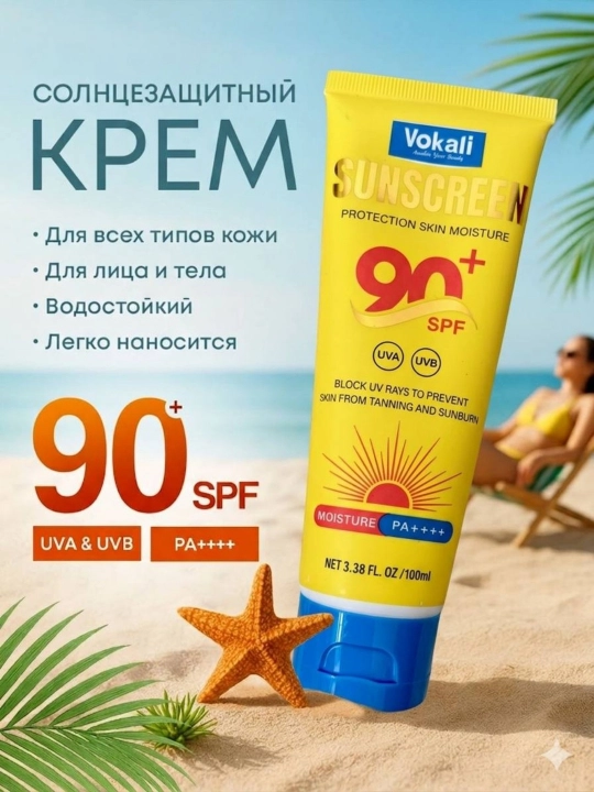 Солнцезащитный крем SPF 85+ / SPF 90+ PA++++ для лица и тела