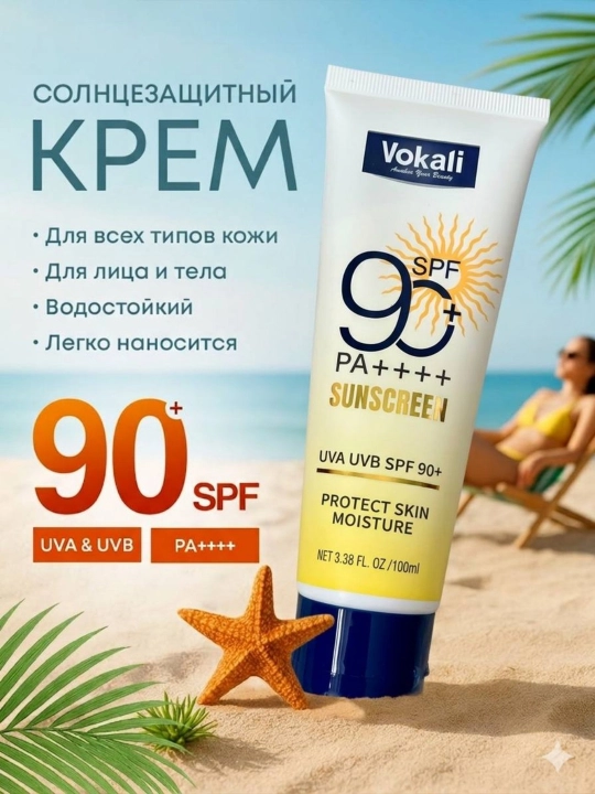 Солнцезащитный крем SPF 85+ / SPF 90+ PA++++ для лица и тела