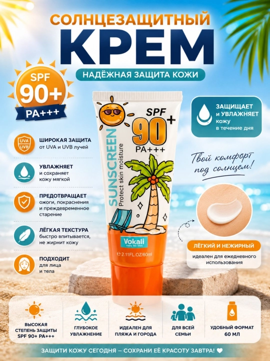 Солнцезащитный крем SPF 85+ / SPF 90+ PA++++ для лица и тела
