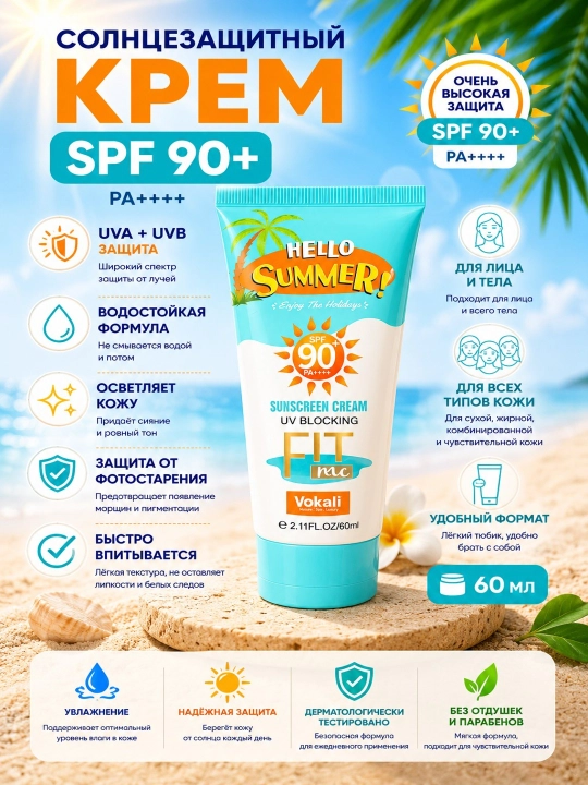 Солнцезащитный крем SPF 85+ / SPF 90+ PA++++ для лица и тела