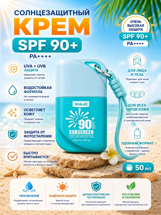 Солнцезащитный крем SPF 85+ / SPF 90+ PA++++ для лица и тела