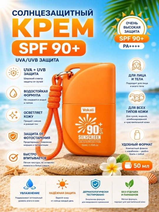 Солнцезащитный крем SPF 85+ / SPF 90+ PA++++ для лица и тела