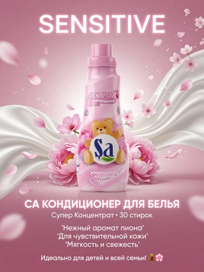 Kir yuvish uchun SA geli, 750 ml, 30 martta kir yuvish - 