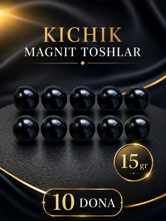 Stressga qarshi magnitlar, yumaloq va konus, 2 dona 3,5 va 10 dona - chaqmoq toshlar - 