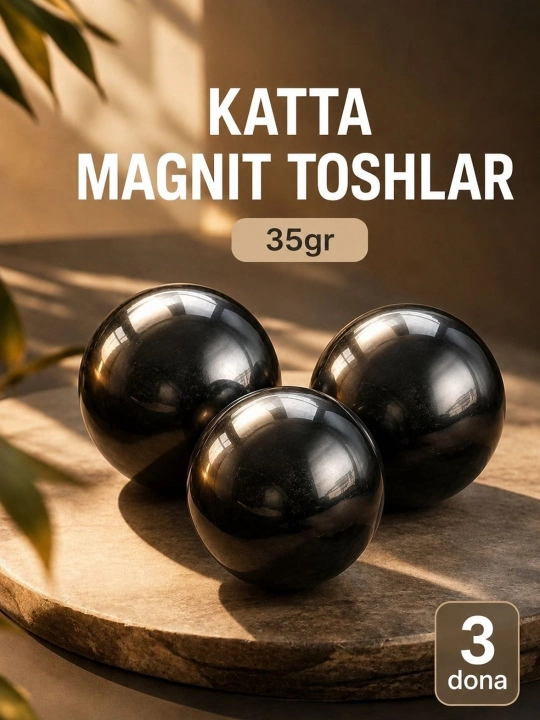 Stressga qarshi magnitlar, yumaloq va konus, 2 dona 3,5 va 10 dona - chaqmoq toshlar - 