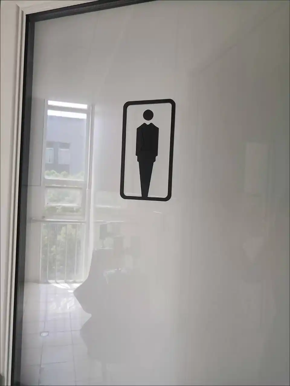 Дверной знак WC , акрил 3D, мужской женский, табличка для туалета, для офиса кафе 12x18 см
