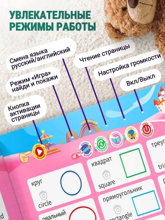 2 tilda rus va ingiliz tilidagi gapiruvchi ovozli kitob