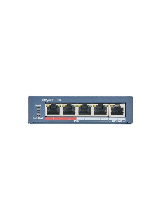 PoE switch - Kommutator - 5 port, Hikvision DS-3E0105P-E/M - 