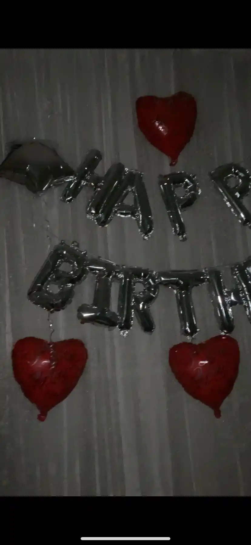 Шары с буквами «Happy Birthday» — набор для дня рождения, фольга, 40 см, 13 букв