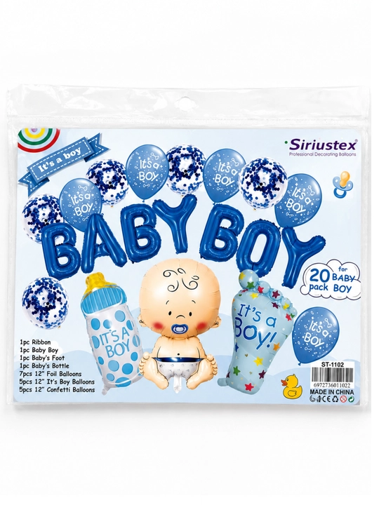 20 ta sharlardan iborat to'plam BABY BOY / BABY GIRL  - 