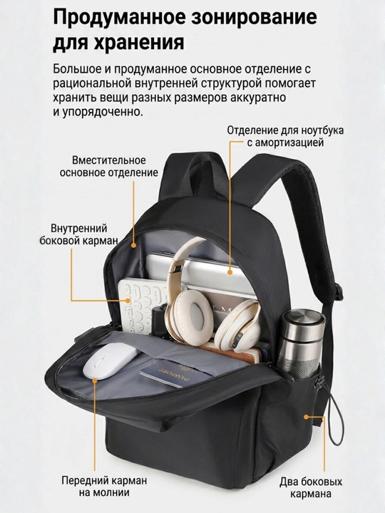 Мужской рюкзак для ноутбука, для повседневного использования, спорта, учебы, путешествий