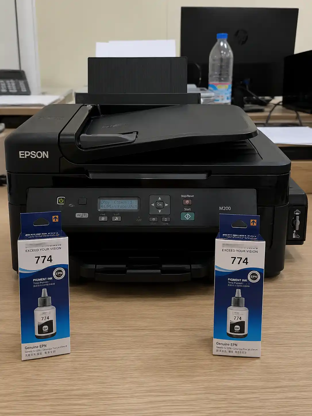 Epson EcoTank 774 uchun siyoh Dye Ink BK, 140 ml, 1 dona, 2 dona, Premium Ink