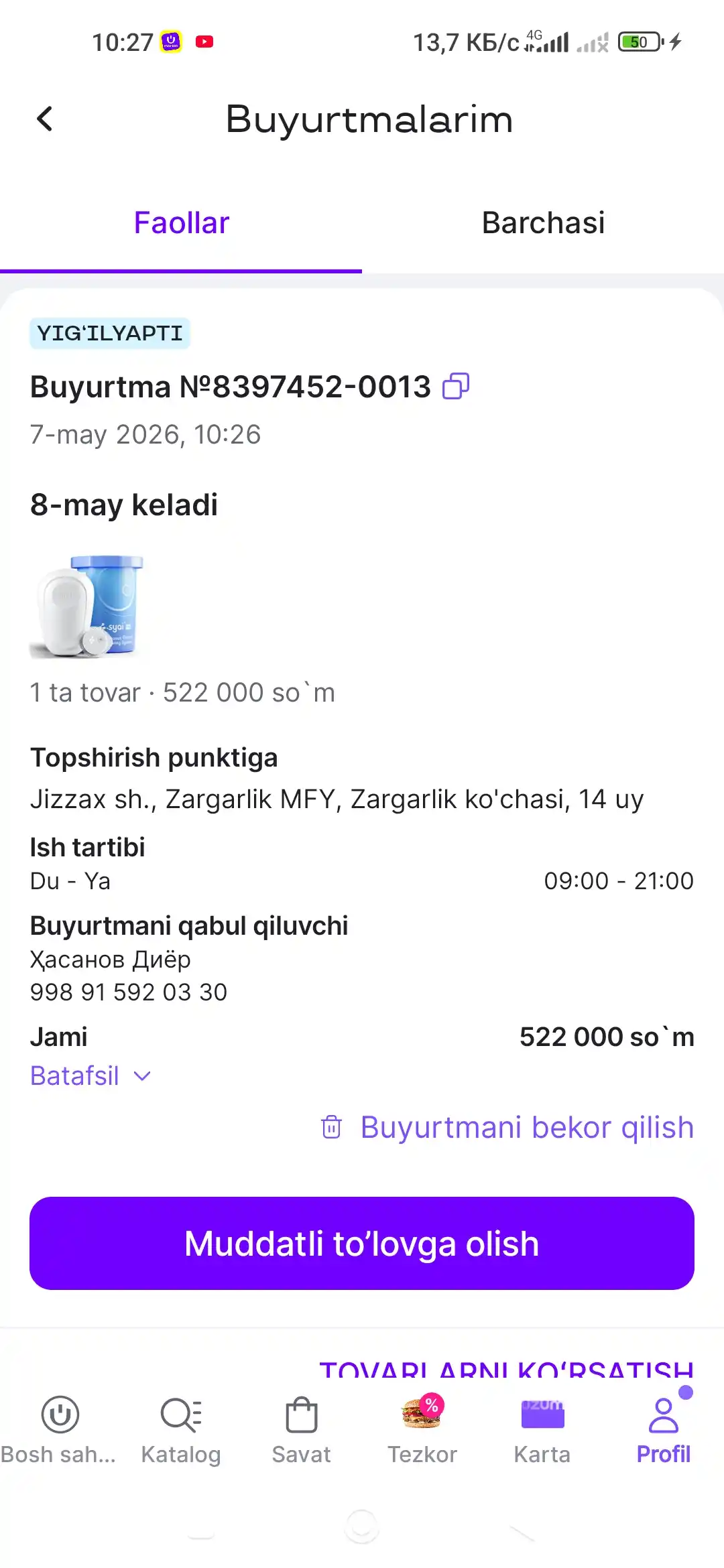 SYAI - Glyukozani uzluksiz monitoring qilish tizimi (CGM)
