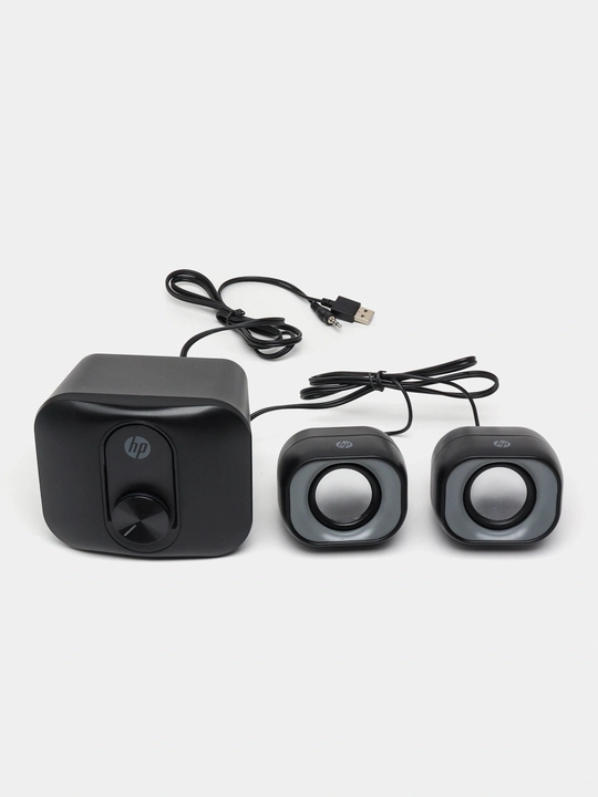 HP DHS-2111S RGB колонки для компьютера, стерео звук, USB AUX акустика
