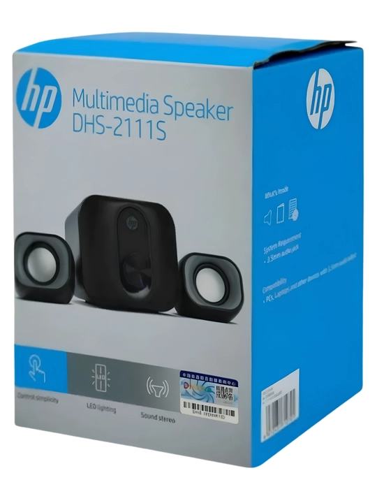 HP DHS-2111S RGB колонки для компьютера, стерео звук, USB AUX акустика