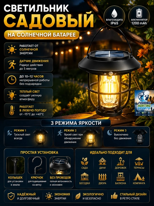 Набор мощных LED наружных фонарей и прожекторов - 