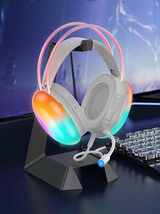 V8 Gaming Headset RGB LED Mikrofonli Quloqchin