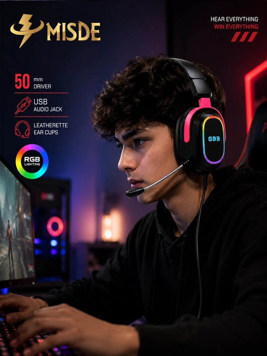 MISDE G93 RGB Gaming Quloqchin