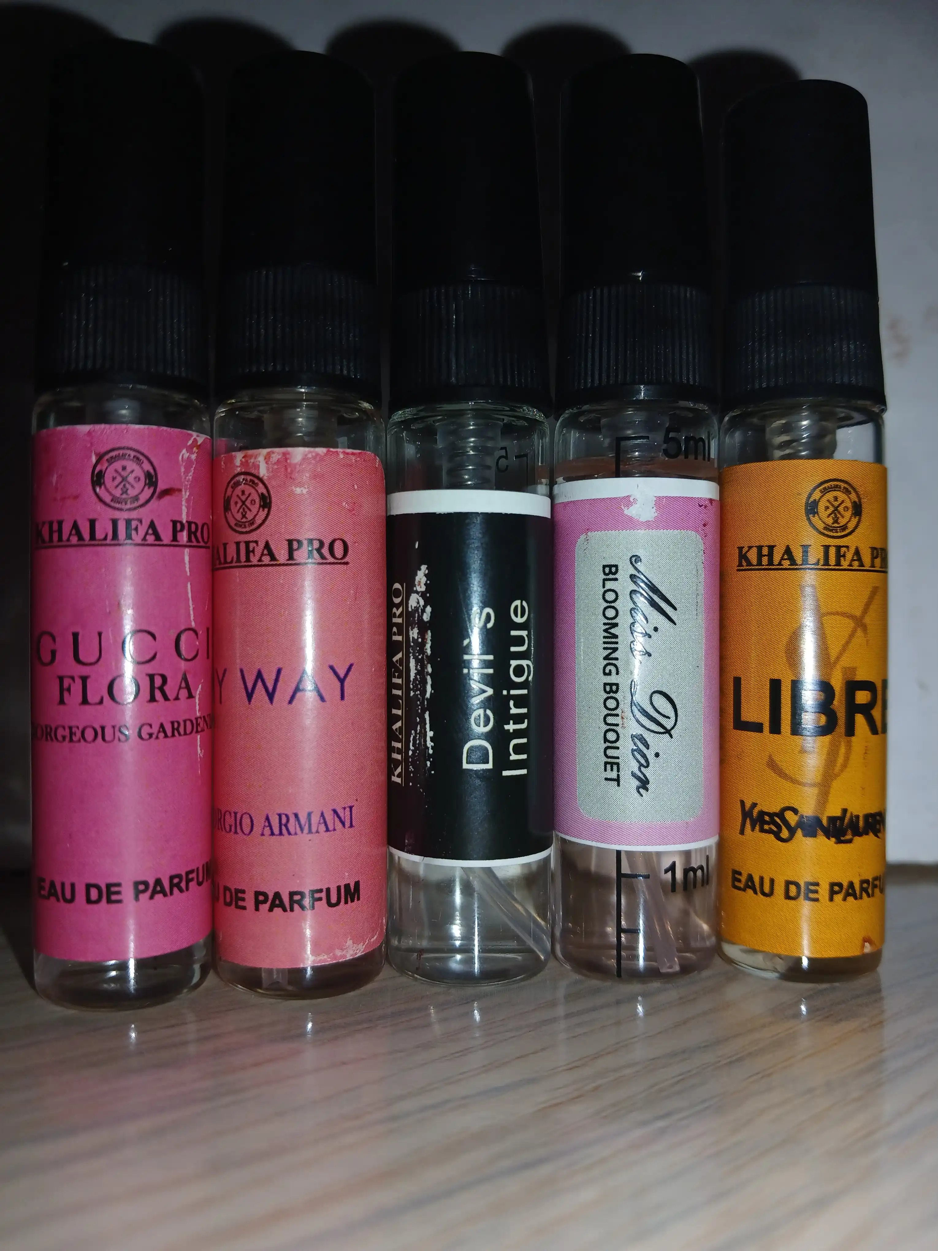 Ayollar uchun atirlar to'plami, Libre, Lost Cherry, Gucci Flora, Miss Dior, My Way, 6in1