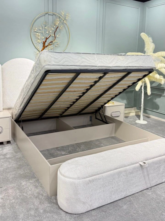 Elegant Cream Lux Bedroom Set