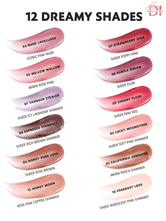 Namlovchi va yaltiroq lip oil gloss YSL Loveshine Plumping Lip Oil Gloss 44 ipakdek