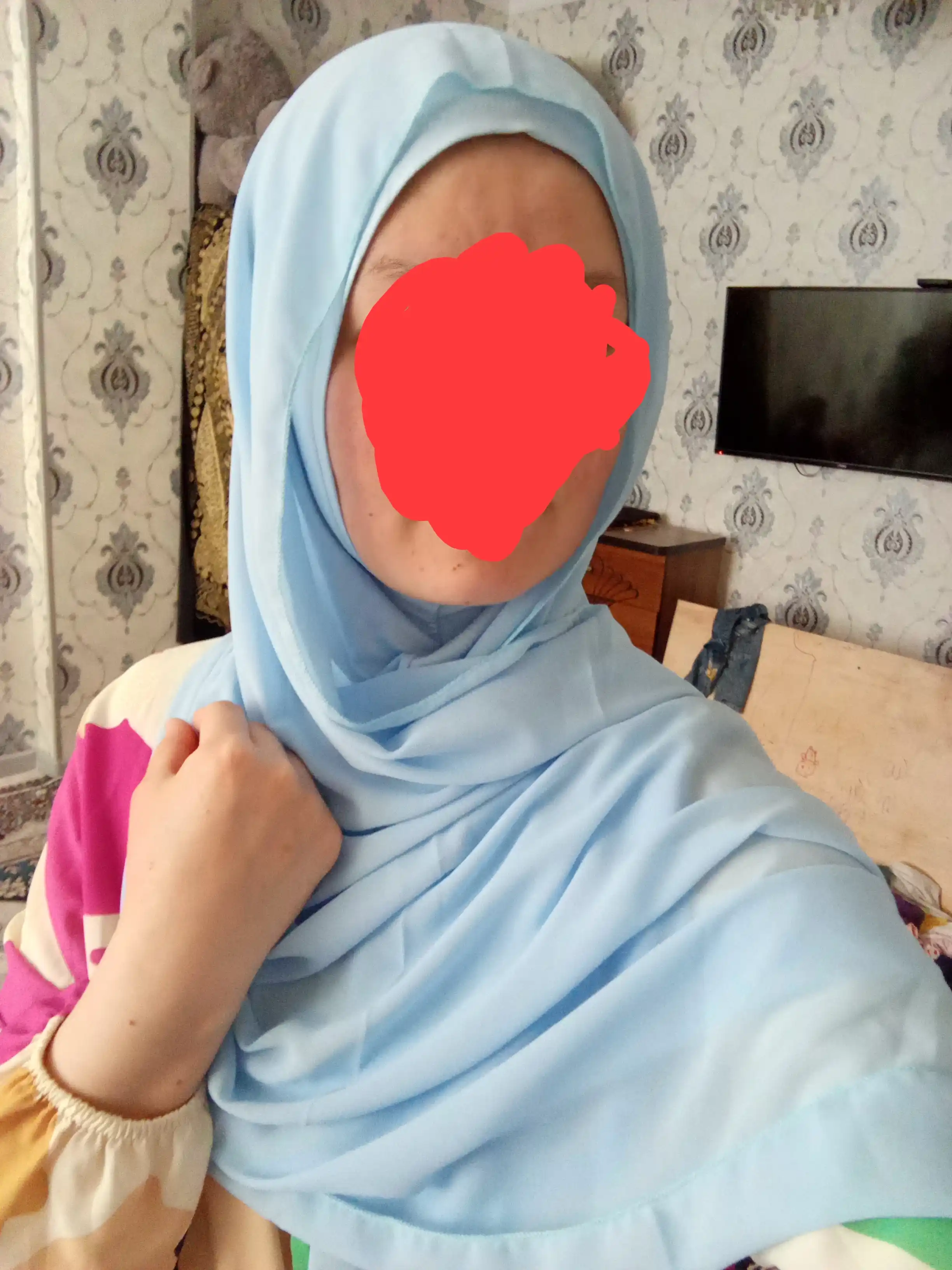 Набор из двух шифоновых хиджабов "Калифорния", 2в 1 Shifon sharf. Razmer 180*75