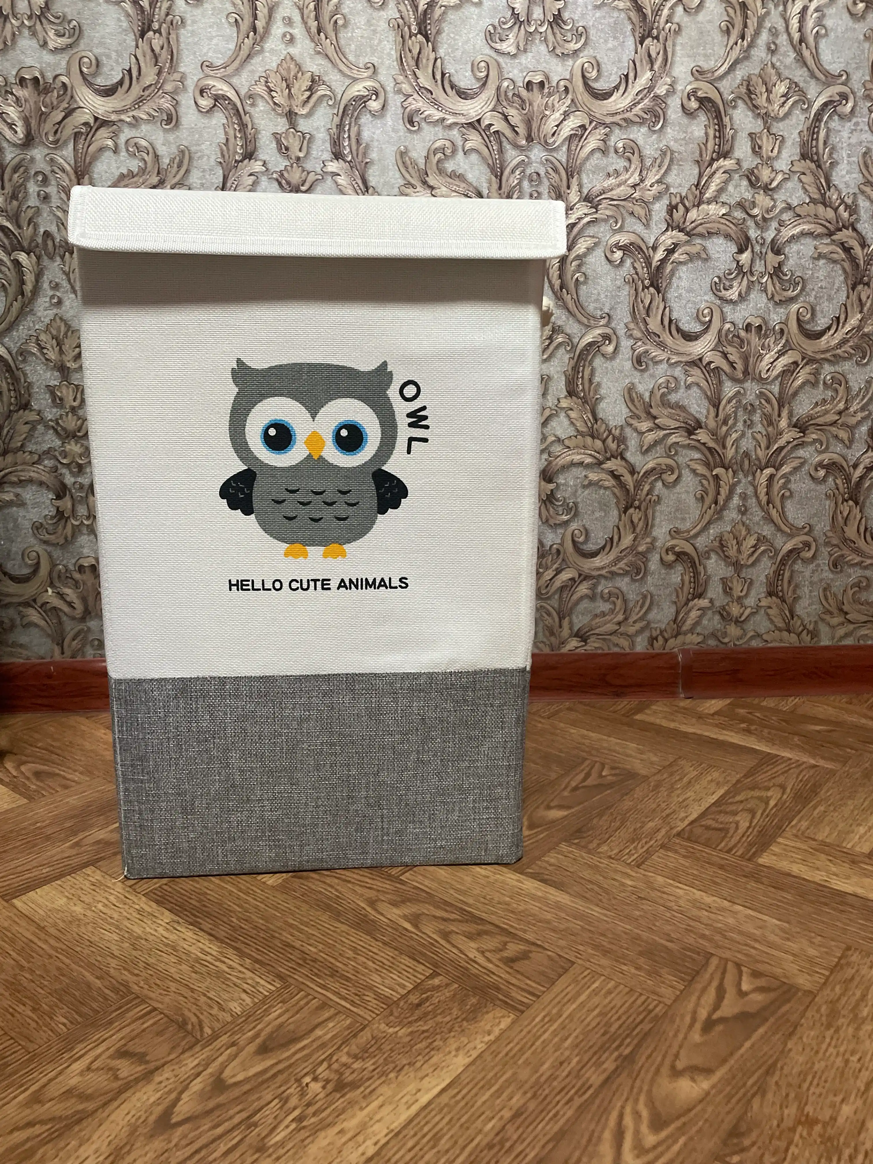 Корзина для игрушек, органайзер для одежды, для белья, большая, с крышкой, складная