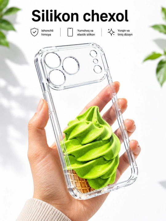 IPhone chexol, telefon chexol 16, 17 promax, silikon