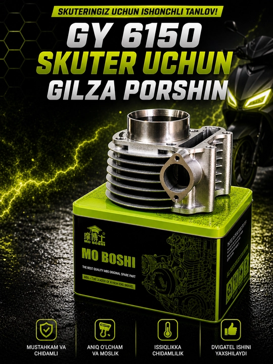 Tank motorolleri uchun silindr gilzasi. GY6150 - 