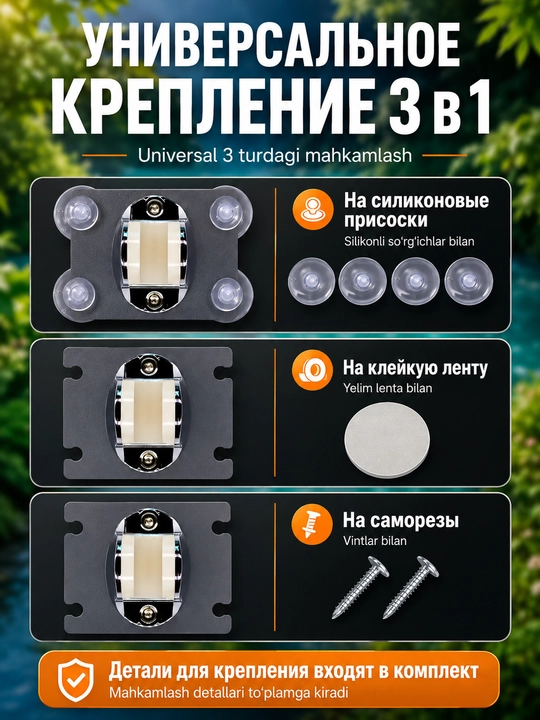 Душ аккумуляторный с насосом и LED-дисплеем для кемпинга, температура, заряд, 4800 мАч 