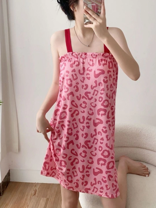 Ayollar tungi pijama ko‘ylak standart razmer — uy kiyimi, uyqu uchun pijama,uy kiyimi