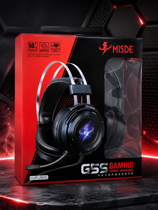 Игровая гарнитура MISDE G5S — RGB-наушники с микрофоном - 