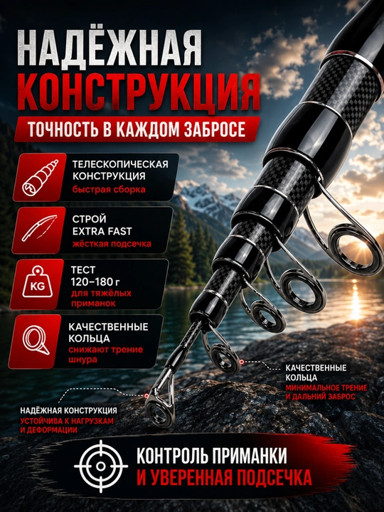 Удилище телескопическое