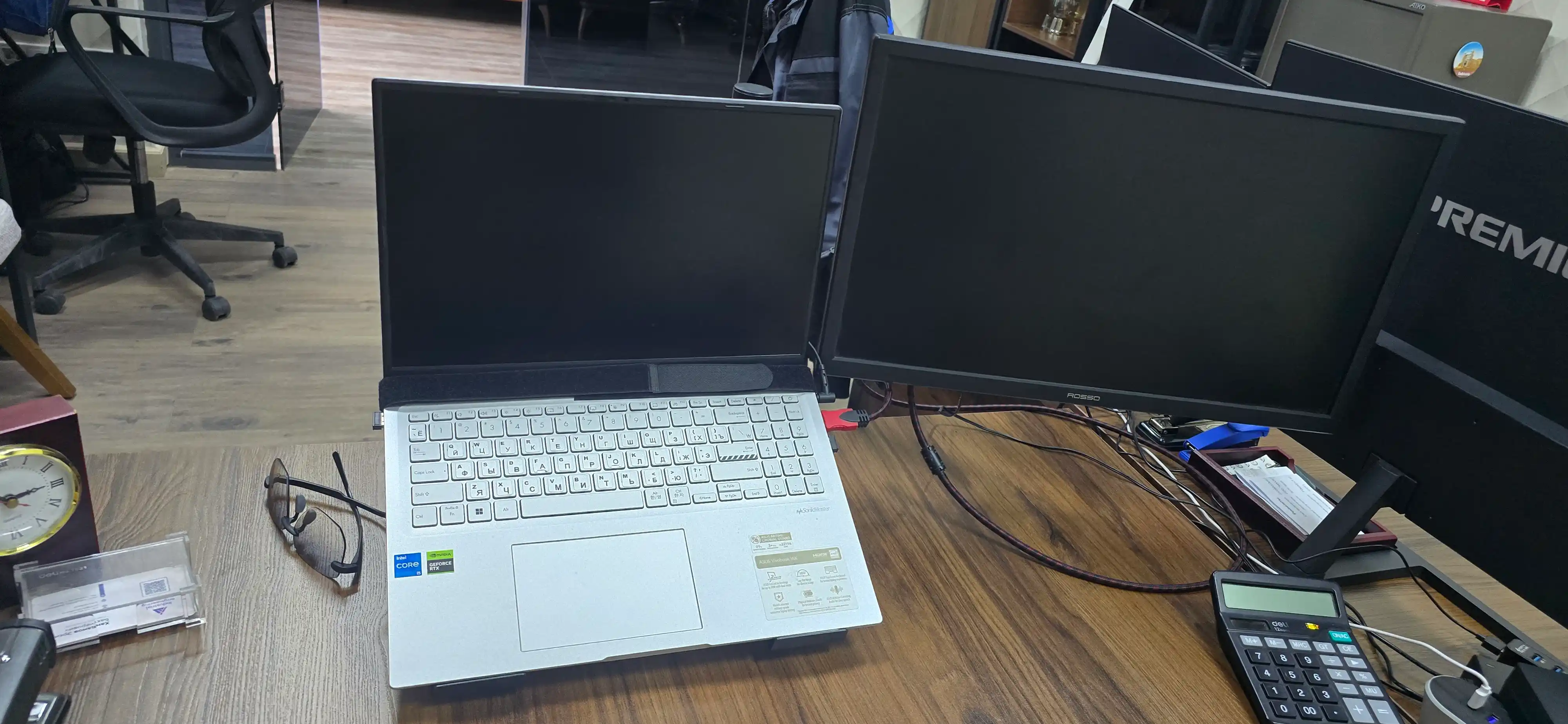 Monitor kronshteyni, stol ushlagichi, amortizatorli kronshteyn, sozlanadigan qisqich