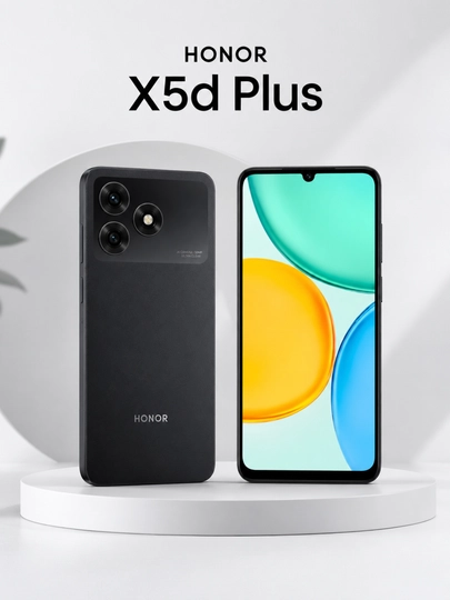 Смартфон Honor X5d Plus 4/128 ГБ Black NFC 90Hz Dual SIM 5250mAh — CHARGEG-X5D-ЧЕРН