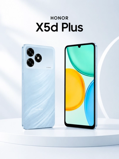 Смартфон Honor X5d Plus 4/128 ГБ Black NFC 90Hz Dual SIM 5250mAh — CHARGEG-X5D-ГОЛУБ