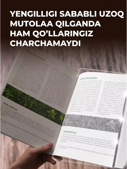 Qorong‘ida kitob o‘qish uchun yoritgich, 3 ta sovg‘a batareyasi