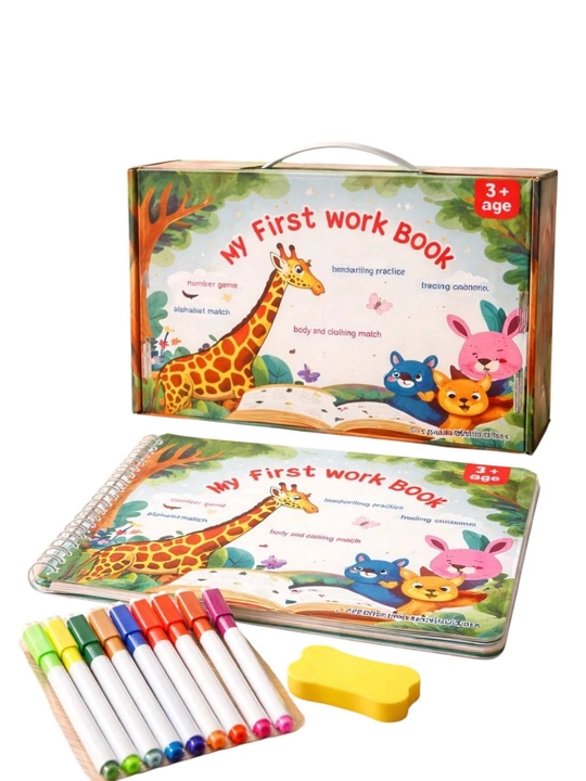 My First Work Book- Yozib o'chiradagan mashq kitob - 