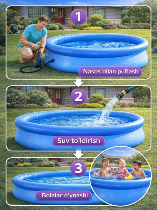 Надувной бассейн INTEX Easy Set 305×61 см 